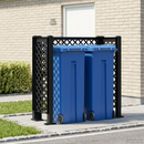 vidaXL Kukás Rács Antracitszürke 123 x 47 x 114 cm PP