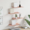 vidaXL Lebegő polc 4 pcs Rózsaszín 40 x 18 x 2,5 cm Acél