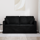 vidaXL Kanapé Fekete 158 x 78 x 80 cm Bársony