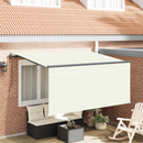 vidaXL Behúzható napellenző Krém 300 x 200 cm szövet