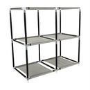 Komód szövet fiókokkal, fekete/barna/szürke, CAMILO TYP 1