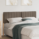 vidaXL Kárpitozott fejtámla Barna és taupe 150 cm Tömör fenyőfa