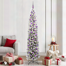 vidaXL Mű karácsonyfa 300 LED-del Zöld 210 cm PVC, acél és műanyag