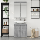 vidaXL Fürdőszoba bútor szett TULUM 2 pcs Szürke Sonoma