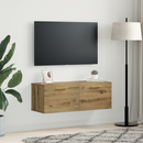 vidaXL Fali Szekrény kézműves tölgy 100 x 36.5 x 35 cm Faanyag