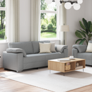 vidaXL Kanapé 2 pcs Világosszürke 219 x 80 x 82 cm szövet