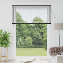 vidaXL Zsalugáter Redőnyök Fekete 220 x 155 cm Alumínium