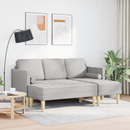 vidaXL Kanapé Szett 2 pcs Felhőszürke 173 x 131 x 67 cm Poliészter