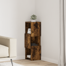 vidaXL Sarokszekrény Füstölt tölgy 25,5x25x80cm Faanyag