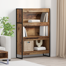 vidaXL Könyvespolc Öreg fa 80 x 30 x 121 cm Faanyag
