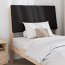vidaXL Kárpitozott fejtámla Fekete 90 cm Tömör fenyőfa