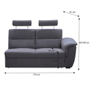 Rész támasztékokkal, szürke szövet, csak rendelésre, jobbos, BORN 3 1B ZZ