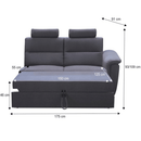 Kinyitható rész támasztékokkal, szürke szövet, csak rendelésre, jobbos, BORN 3 1B ZF ZZ