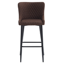 Bárszék, barna/fekete, CEZARIA