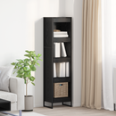 vidaXL Könyvespolc Fekete tölgy 40 x 30 x 155 cm Faanyag