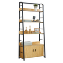 Polcállvány, sötét tölgy/fekete, CHARITON