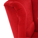 Füles fotel, piros, CHARLOT