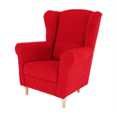 Füles fotel, piros, CHARLOT