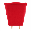 Füles fotel, piros, CHARLOT