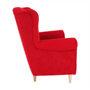 Füles fotel, piros, CHARLOT