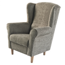 Füles fotel, szürkésbézs Taupe szövet Coral, CHARLOT