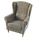 Füles fotel, szürkésbézs Taupe szövet Coral, CHARLOT