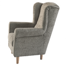 Füles fotel, szürkésbézs Taupe szövet Coral, CHARLOT