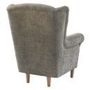 Füles fotel, szürkésbézs Taupe szövet Coral, CHARLOT