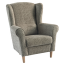 Füles fotel, szürkésbézs Taupe szövet Coral, CHARLOT