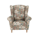 Füles fotel, szövet patchwork viorica 1, CHARLOT