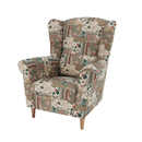 Füles fotel, szövet patchwork viorica 1, CHARLOT