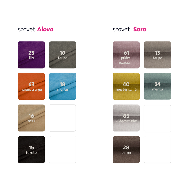 Füles fotel, szövet barna kocka, CHARLOT