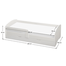 Ágy ráccsal és tárolóhellyel 90x200, fehér, COCOLINO