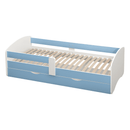 Ágy ráccsal és tárhellyel 80x160, fehér/kék, COCOLINO