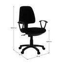 Irodaiszék, fekete, COLBY NEW