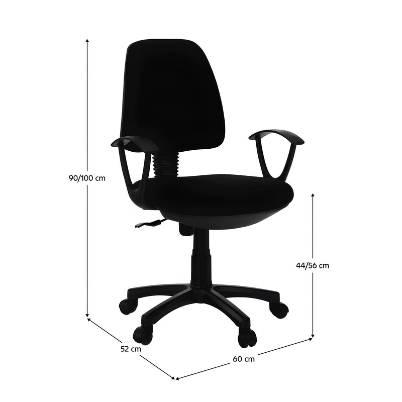 Irodaiszék, fekete, COLBY NEW