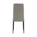 Étkezőszék, barna szövet/fekete fém, COLETA NOVA