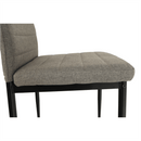 Étkezőszék, barna szövet/fekete fém, COLETA NOVA