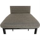 Étkezőszék, barna szövet/fekete fém, COLETA NOVA