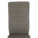 Étkezőszék, barna szövet/fekete fém, COLETA NOVA