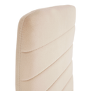 Szék, bézs Dulux Velvet szövet/fekete fém, COLETA NOVA