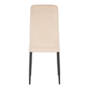 Szék, bézs Dulux Velvet szövet/fekete fém, COLETA NOVA