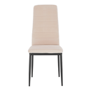 Szék, bézs Dulux Velvet szövet/fekete fém, COLETA NOVA