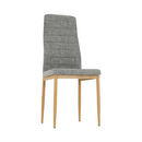 Szék, világosszürke anyag/bükk, COLETA NOVA