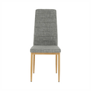 Szék, világosszürke anyag/bükk, COLETA NOVA