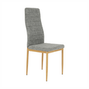 Szék, világosszürke anyag/bükk, COLETA NOVA