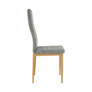 Szék, világosszürke anyag/bükk, COLETA NOVA