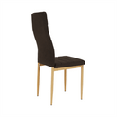 Szék, sötétbarna szövet/bükk, COLETA NOVA