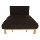 Szék, sötétbarna szövet/bükk, COLETA NOVA