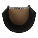 Klub fotel, textilbőr fekete/szövet újságminta, CUBA